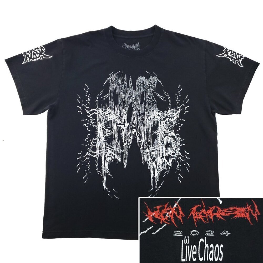 Ken Carson T-Shirt Live Chaos Tour 2024 Merchandise Rap Tee XL